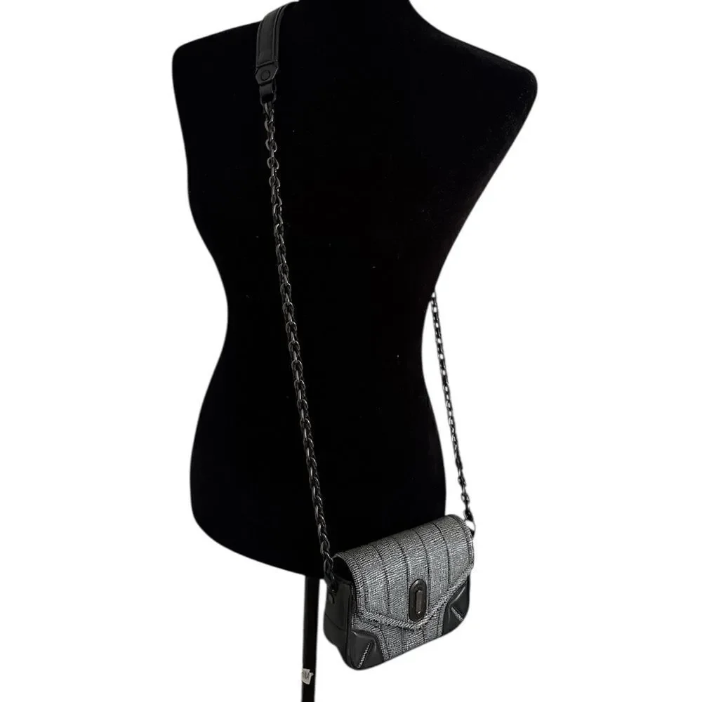 Rag & Bone mini Black and Gray Crossbody Bag with Elegant Design
